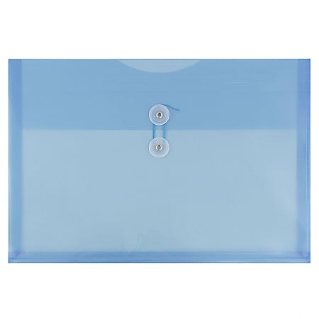JAM Paper® Plastic Booklet Envelopes, Legal-Size, 9 3/4"