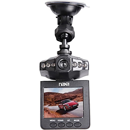 Naxa NCV-6001 Digital Camcorder - 2.5" LCD Screen - HD - 16:9 - AVI - HDMI - microSD - Memory Card - Dashboard Mount