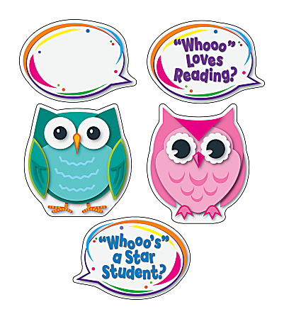 Carson-Dellosa Colorful Owl Talkers Bulletin Board Set, Grades Pre-K - 8