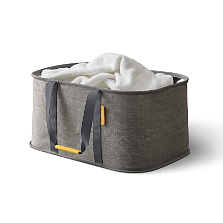 Joseph Joseph Hold All Collapsible 35-Liter Laundry Bag, 9-13/16” x 20-15/16”, Gray