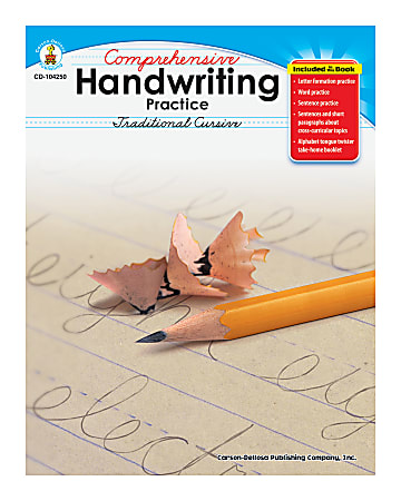Carson-Dellosa Comprehensive Handwriting Practice: Traditional Cursive, Grades 2 - 5
