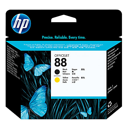 HP 88 Black/Yellow Original Printhead, C9381A