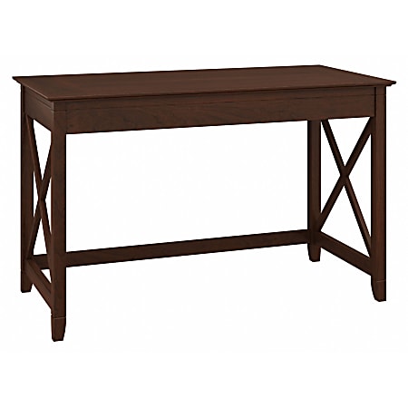 Bush Furniture Key West Writing Desk, 48"W, Bing Cherry, Standard Delivery