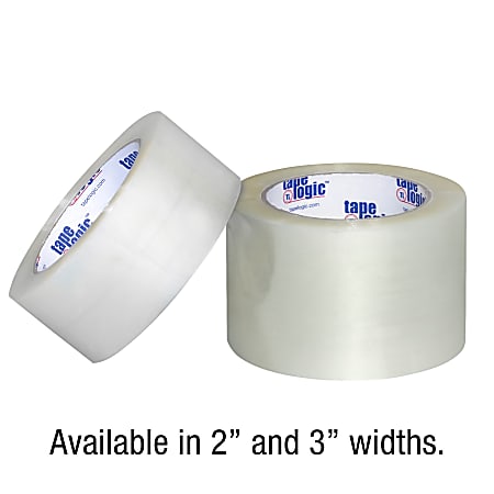 Tape Logic 2 Inch x 55 Yards Clear Acrylic Packing Tape Pack of 6 Rolls Shipping 2.6 Mil Thick for Packaging Moving Home and Office 