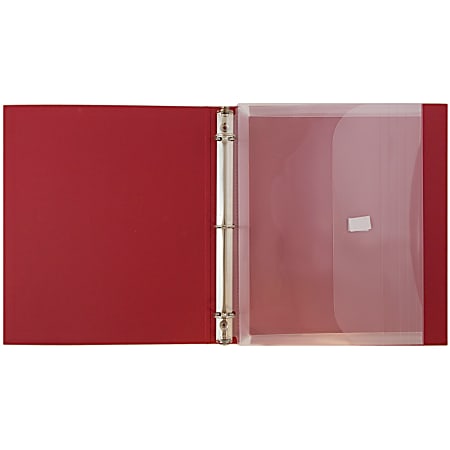 JAM Paper Plastic 3 Hole Punch Binder Envelopes 8 5 8