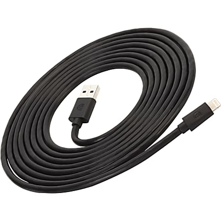 Griffin Lightning/USB Data Transfer Cable - 9.84 ft Lightning/USB Data Transfer Cable - USB - Lightning - Black
