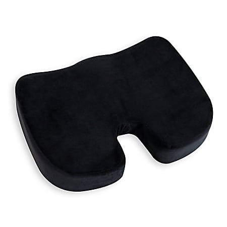 Mind Reader Memory Foam Seat Cushion Black