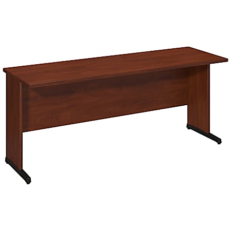 Bush Business Furniture Components Elite C-Leg Returns, 72"W x 24"D, Hansen Cherry, Premium Installation