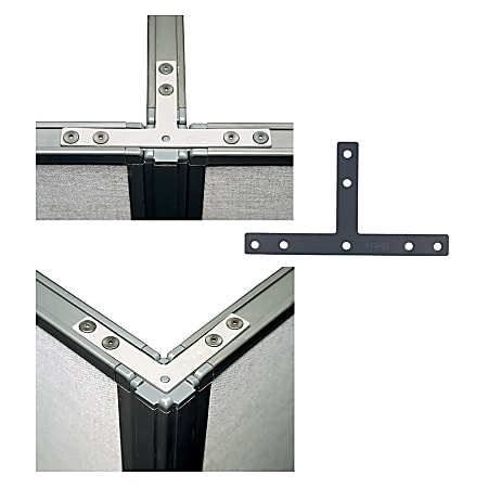 Bush Business Furniture ProPanels 2 Way or 3 Way Connector,for 66"H Panels, Taupe/Tan, Standard Delivery