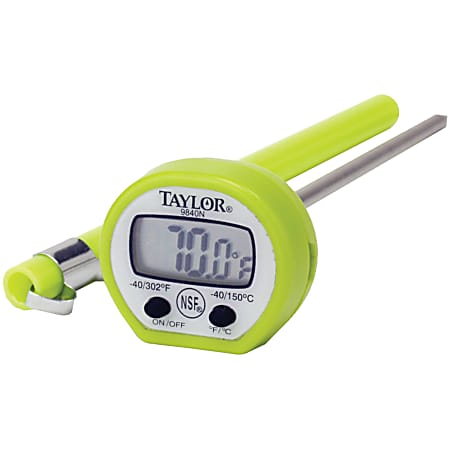 Taylor 3516 Digital Instant Read Thermometer OnOff Switch Pocket Clip -  Office Depot
