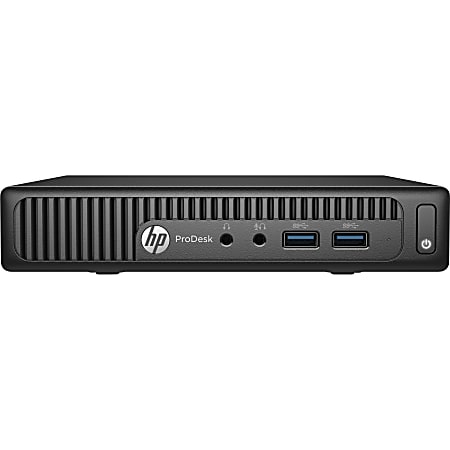 HP Business Desktop ProDesk 400 G2 Desktop Computer - Intel Core i5 i5-6500T 2.50 GHz - 4 GB DDR4 SDRAM - 500 GB HDD - Windows 7 Professional 64-bit (English) upgradable to Windows 10 Pro - Mini PC - Black