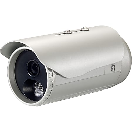 LevelOne H.264 3-Mega Pixel FCS-5053 PoE IP Network Camera w/IR (Day/Night/Outdoor), TAA Compliant - 3-MP, PoE