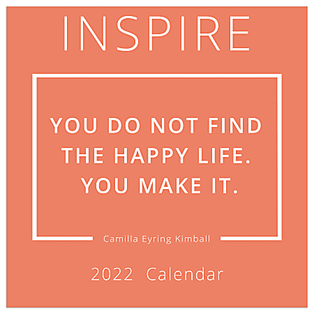 TF Publishing Inspirational Wall Calendar, 12" x 12", Inspire, January To December 2022