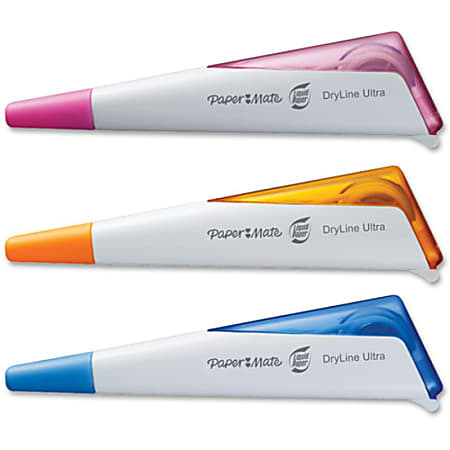 Paper Mate Liquid Paper DryLine Ultra Correction Tape Pack Of 3