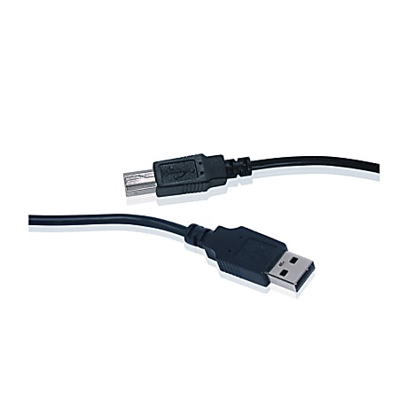 VogDuo USB Device Cable, A/B, 6&#x27;, Black