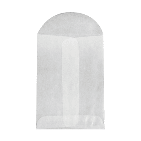 LUX Open-End Envelopes, 3" x 4 1/2", Flap Closure, Glassine, Pack Of 250