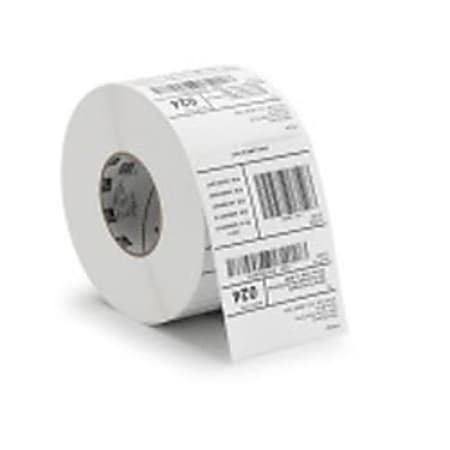 Zebra Direct Thermal Transfer Label Paper Rolls, 10000290, Rectangle, 4" x 6", White, 1,000 Labels Per Roll, Pack Of 4 Rolls