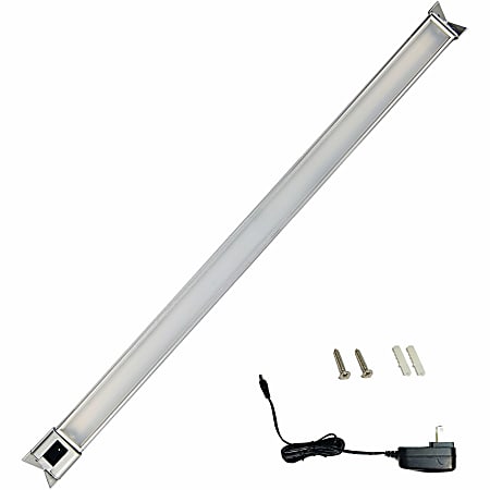 Lorell® Under-Cabinet LED Task Light, 24-5/8"L, Silver