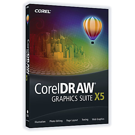 CorelDraw® Graphics Suite X5 Standard, Full Version, Traditional Disc
