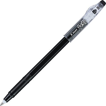 Pilot® FriXion® ColorStix Ballpoint Pens, Pack Of 12, Black Barrel, Black Ink