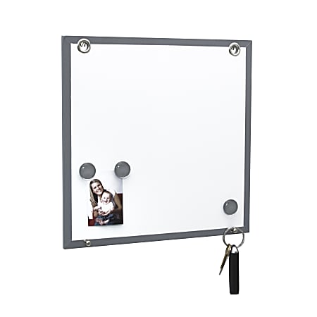 Advantus Fusion Unframed Dry-Erase Magnetic Whiteboard, 12" x 12" 15/16", White