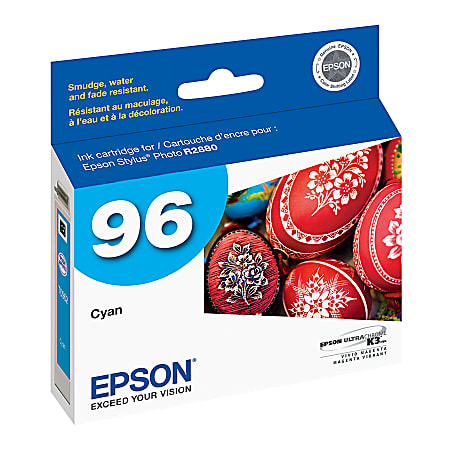 Epson® 96 UltraChrome™ K3 Cyan Ink Cartridge, T096220