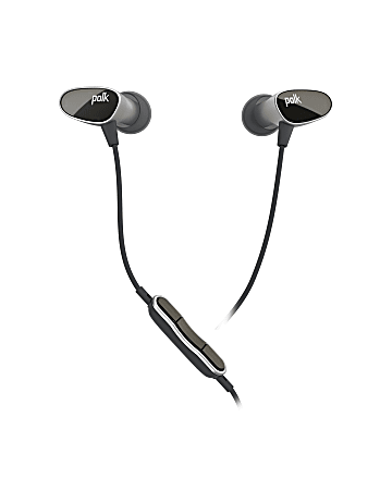 Polk Audio Nue Era Earbud Headphones, Black