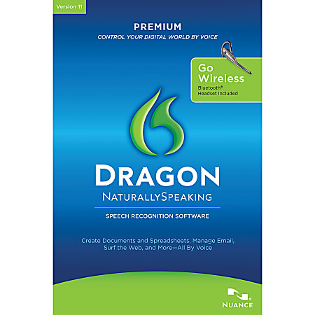 Dragon NaturallySpeaking® Premium Wireless 11, Traditional Disc