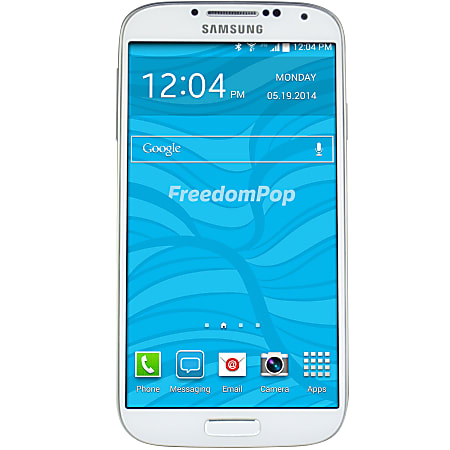 FreedomPop Refurbished Samsung Galaxy S4 Cell Phone, White