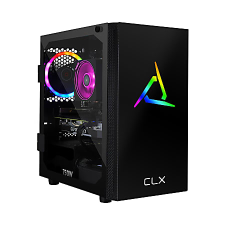 CLX SET TGMSETRTH1609BM Gaming Desktop PC, AMD Ryzen 7, 16GB Memory, 3TB Hard Drive/500GB Solid State Drive, Windows® 10 Home