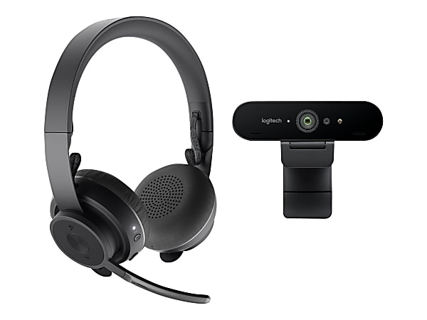 Logitech Zone Wireless Teams and Brio Pro Personal Video Collaboration Teams Kit