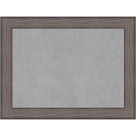 Amanti Art Magnetic Bulletin Board, Steel/Aluminum, 33" x 25", Country Barnwood Wood Frame