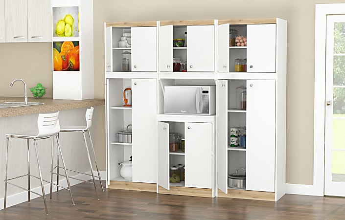 Inval Galley 3 Piece Kitchen Storage Cabinet System 66 1316 H x 70
