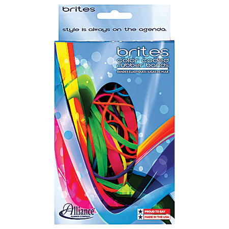 Alliance® Brites® Pic Pac Rubber Bands, Assorted Sizes/Colors, 1.5 Oz