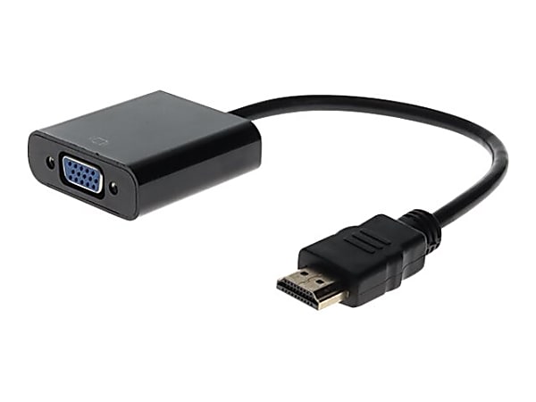 AddOn 8in HDMI to VGA Adapter Cable - Video converter - HDMI - VGA - black, HDMI2VGA