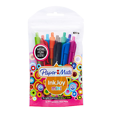 Paper Mate InkJoy Mini 100RT Ballpoint Pens Medium Point 1.0 mm