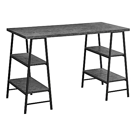 Monarch Specialties Wincy 48"W Computer Desk, Gray/Black