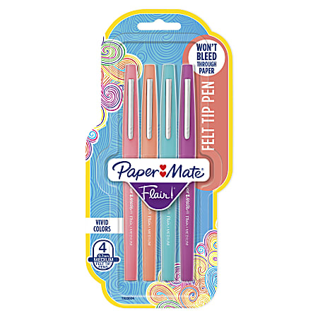 Paper Mate Flair Porous Point Pens Medium Point 0.7 mm Purple Barrel Purple  Ink Pack Of 12 - Office Depot