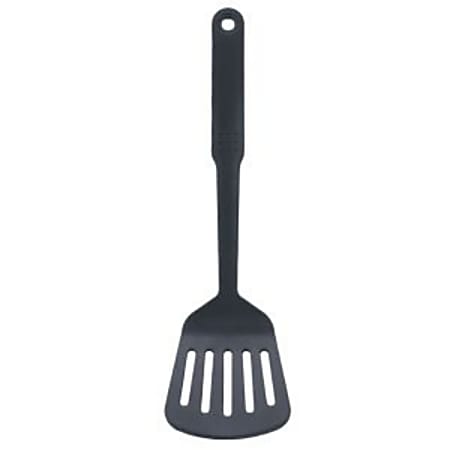 Cocina Criolla Perforated Nylon Spatula, Black