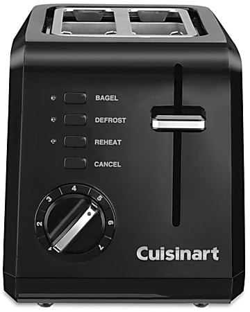 Cuisinart™ 2-Slice Compact Plastic Toaster, Black