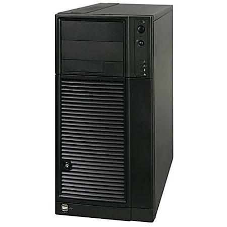 Intel SC5650HCBRP Barebone System Mini-tower - Intel 5500 Chipset - Socket B LGA-1366 - 2 x Processor Support - Black