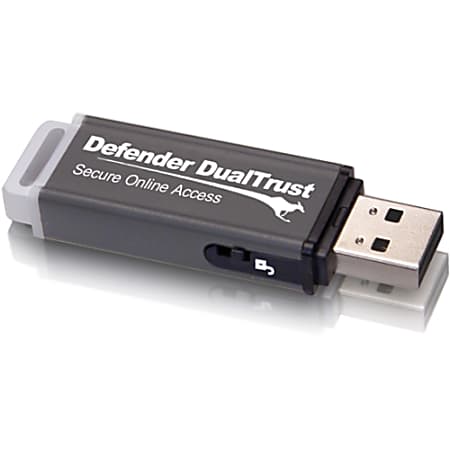Kanguru Defender DualTrust-Secure Virtual WorkSpace and Secure USB 2.0 Flash Drive, 8GB