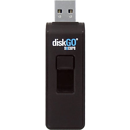 EDGE 64GB DiskGo Secure Pro USB 3.0 Flash Drive - 64 GB - USB 3.0 - 256-bit AES - Lifetime Warranty