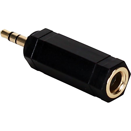 QVS 3.5mm Male to 1/4 Female Audio Stereo