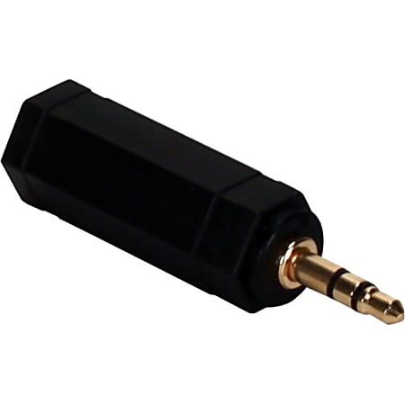QVS 3.5mm Male to 14 Female Audio Stereo Adaptor 1 Pack 1 x Mini