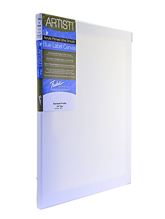 Fredrix Blue Label Ultra-Smooth Pre-Stretched Artist Canvas, 16" x 20" x 11/16"