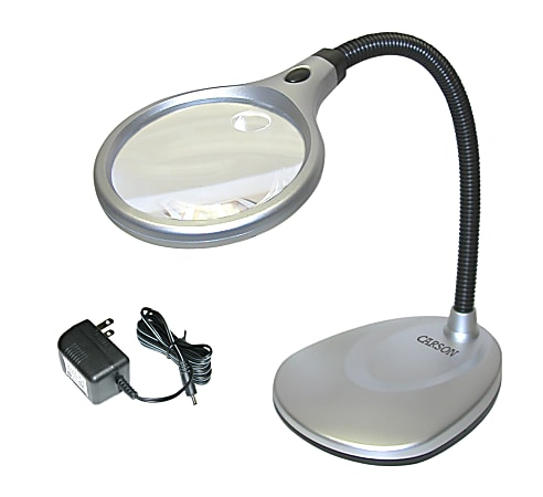 CARSON DeskBrite Magnifier Desk Lamp, 2x