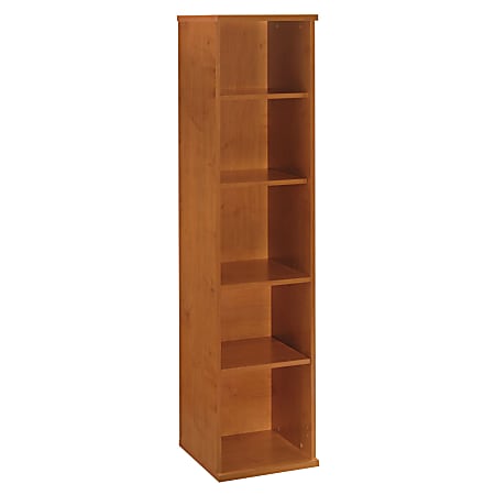 Bush Business Furniture Components 5 Shelf Bookcase, 18"W, Natural Cherry, Standard Delivery