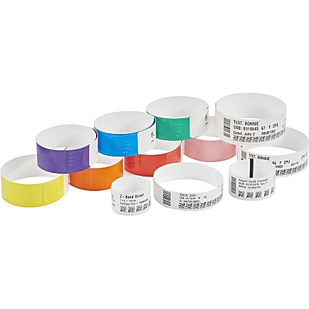 Zebra Z-Band Direct Wristband Cartridge Kit (10006997K) 0.75
