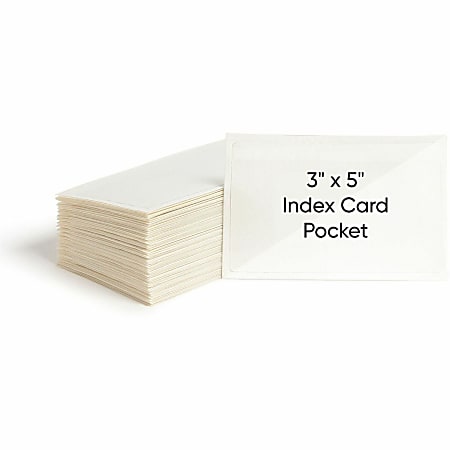 Smead 68153 Clear Self-Adhesive Poly Pockets
